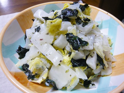 白菜と海苔のサラダ.JPG
