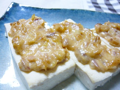 豆腐の味噌ツナマヨのせ.JPG